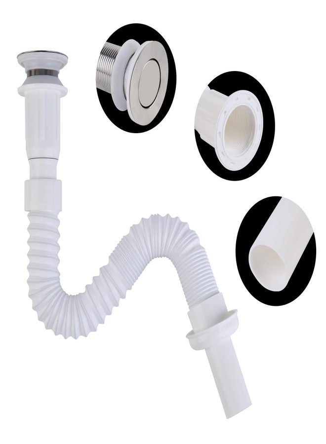PICK - UP 𝗣𝗜𝗖𝗞 𝗨𝗣® SIZE-36 Inch PVC Plastic Collapsible Waste Pipe for Kitchen Sink/Wash Basin Expandable Pipe|Fully Flexible - Image 4